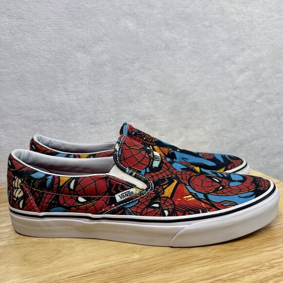 Vans x Marvel Comics Spiderman Slip-On Shoes Mens Size 10.5 - Picture 2 of 16